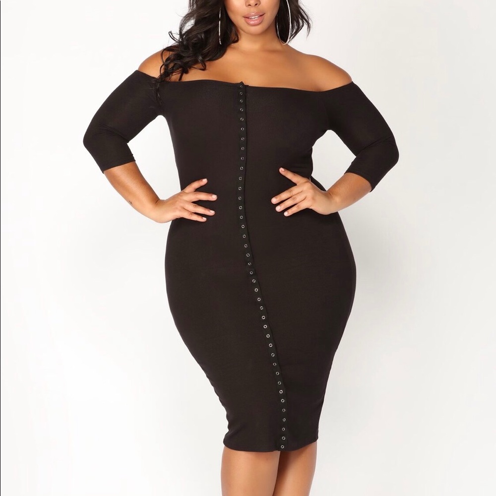 Off shoulder dress Fashionova PLUS size